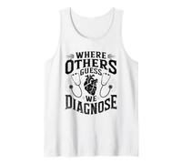 Donde otros suponen que diagnosticamos internista en medicina interna Camiseta sin Mangas