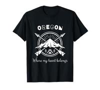 Donde pertenece mi corazón Oregon Travel Camiseta