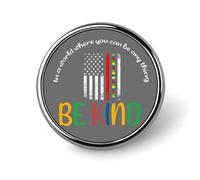Donde puedes ser cualquier cosa Botones de jeans Mamá autista Broches de orgullo autista Pins de mochila guerrero autista Pins brillantes de concientización sobre el autismo para bolsos, chaquetas, so