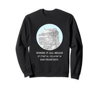 Donde Todo comenzó - Mapa de la Ciudad de San Francisco Sudadera