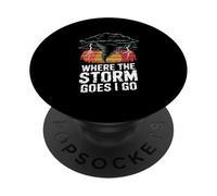 Donde va la tormenta voy Tornado Storm Chase PopSockets PopGrip Adhesivo