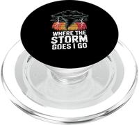 Donde va la tormenta voy Tornado Storm Chase PopSockets PopGrip para MagSafe