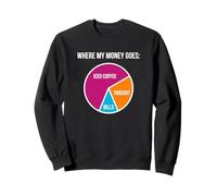 Donde va mi Dinero café Helado Takeout Bills Barista Sudadera