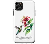Donde van los colibríes, la felicidad crece para los amantes de la naturaleza Carcasa para iPhone 11 Pro Max