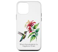 Donde van los colibríes, la felicidad crece para los amantes de la naturaleza Carcasa para iPhone 12 mini