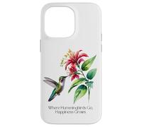 Donde van los colibríes, la felicidad crece para los amantes de la naturaleza Carcasa para iPhone 14 Pro Max