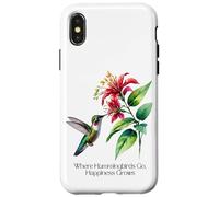 Donde van los colibríes, la felicidad crece para los amantes de la naturaleza Carcasa para iPhone X/XS
