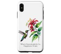 Donde van los colibríes, la felicidad crece para los amantes de la naturaleza Carcasa para iPhone XS Max