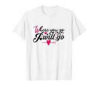 Donde Vas I Will Go Corazón Amor Pareja Romance Camiseta gráfica económica, Hombre, Blanco, XL