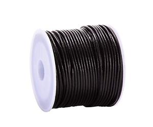 DonDon Cinta de cuero marrón - DIY Rollo de 15 metro 1,5 mm de ancho