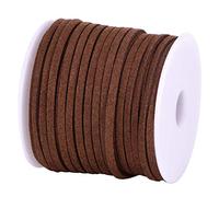 DonDon Cinta de terciopelo de 3 mm - DIY Rollo de 30 metros - marrón