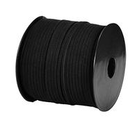 DonDon Cinta de terciopelo de 3 mm - DIY Rollo de 90 metros - negro