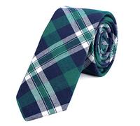 DonDon Corbata de rayas de algodón para hombres de 6 cm