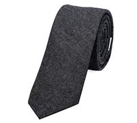 DonDon Corbata estrecha de algodón para hombres de 6 cm a cuadros