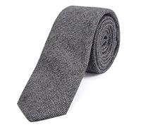 DonDon Corbata estrecha de algodón para hombres de 6 cm a cuadros
