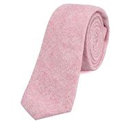 DonDon Corbata estrecha de algodón para hombres de 6 cm a cuadros