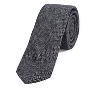 DonDon Corbata estrecha de algodón para hombres de 6 cm a cuadros