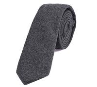 DonDon Corbata estrecha de algodón para hombres de 6 cm - gris