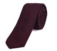 DonDon Corbata estrecha de algodón para hombres de 6 cm - lila