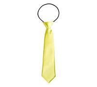 DonDon Corbata para niños con aire de seda y con elástico brillado 2-5 años - amarillo