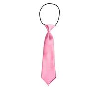 DonDon Corbata para niños con aire de seda y con elástico brillado 2-5 años - rosa fucsia