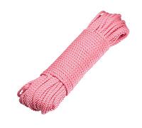 DonDon Cuerda de 30 Metros de Nylon Cuerda de Paracord Cuerda de Supervivencia para Actividades al Aire Libre, para Camping y para Manualidades 4 mm - 7 filamentos Rojo-Blanco