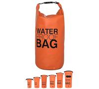 DonDon Dry Bag Bolsa Impermeable 2l, 5l, 10l, 15l, 20l, 30l con Bandolera - Naranja 10 litro