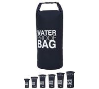 DonDon Dry Bag Bolsa Impermeable 2l, 5l, 10l, 15l, 20l, 30l con Bandolera - Negro 30 Liter