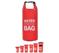 DonDon Dry Bag Bolsa Impermeable 2l, 5l, 10l, 15l, 20l, 30l con Bandolera - Rojo 30 Liter