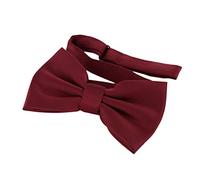 DonDon pajarita corbatín rojo bordeaux ya atado ajustable