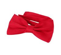 DonDon Pajarita Hombre corbatín rojo cereza ya atado ajustable