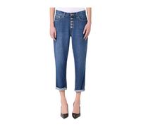 Dondup - Boyfriend Cropped Jeans - Jeans - Mujer - Azul - W28 -