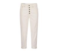 Dondup - Koons Cropped Straight Leg Jeans - Trousers - Mujer - Blanco - W26 -