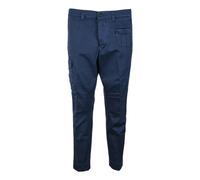 Dondup - Pantalones Cortos de Algodón con Bolsillos de Botones - Trousers - Hombre - Azul - W31 -