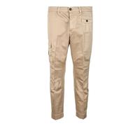Dondup - Pantalones Cortos de Algodón con Botones - Trousers - Hombre - Amarillo - W38 -