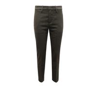 Dondup - Pantalones de Vestir Verdes de Mezcla de Lana - Trousers - Mujer - Verde - W28 -
