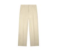 Dondup - Pantalones Twill de Pierna Ancha en Viscosa y Lino - Trousers - Mujer - Beige - W29 -