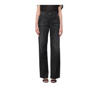 Dondup - Vaqueros Anchos Negros Corte Relajado - Jeans - Mujer - Negro - W30 -
