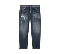Dondup - Vaqueros Vintage Loose Fit de Denim con Roturas y Parches - Jeans - Hombre - Azul - W33 -