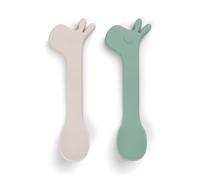 Done by Deer ™ Cuchara de silicona 2 Pack, Verde Lalee