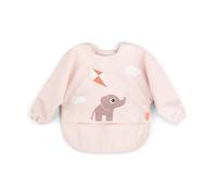 Done by Deer Babero con Mangas Impermeable para Bebe - Babete Manga Antimanchas con Bolsillo Recogecomida y Cierre Ajustable - Fácil de Limpiar - 6-18 Meses - 1 Unidad