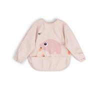 Done by Deer Babero con Mangas Impermeable para Bebe - Babete Manga Antimanchas con Bolsillo Recogecomida y Cierre Ajustable - Fácil de Limpiar - 6-18 Meses - 1 Unidad