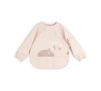 Done by Deer Babero con Mangas Impermeable para Bebe - Babete Manga Antimanchas con Bolsillo Recogecomida y Cierre Ajustable - Fácil de Limpiar - 6-18 Meses - 1 Unidad