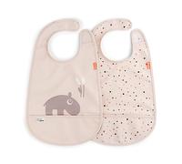 Done by deer Baberos con velcro Ozzo 2-pack Powder