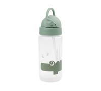 Done by Deer ™ Botella para beber con pajita Verde Croco - talla350ml