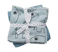 Done by deer Mantas para bebé Contour 120x120 cm. 2-pack Blue