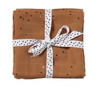 Done by deer Mantas para bebé Dreamy Dots 120x120 cm. 2-packs Mustard