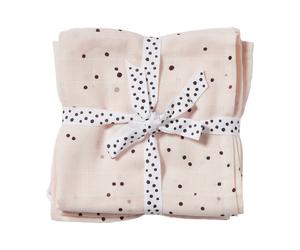 Done by deer Mantas para bebé Dreamy Dots 120x120 cm. 2-packs Powder