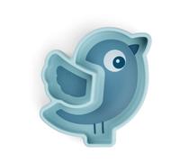 Done by deer Plato infantil Birdee Stick&Stay Ø12 cm Blue