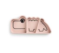 Done by Deer ™ Plato de merienda rosa Stick & Stay a partir de los 6 meses